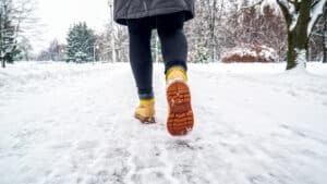 errore da evitare quando si cammina in inverno